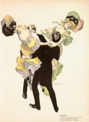 Karneval. / (...) Et gammelt æsel betaler for det og skriger, / Han tror, ​​det er ungdom og lykke.